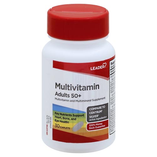 Image for Leader Multivitamin, Adults 50+, Caplets,30ea from MOUNTAIN GROVE PHARMACY