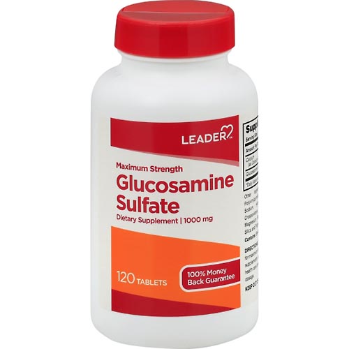 Image for Leader Glucosamine Sulfate, Maximum Strength, 1000 mg, Tablets,120ea from MOUNTAIN GROVE PHARMACY