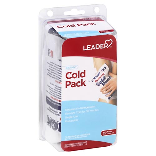 Image for Leader Cold Pack, Instant,2ea from MOUNTAIN GROVE PHARMACY