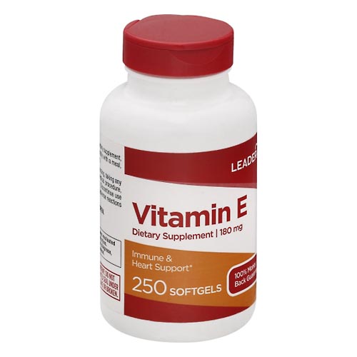Image for Leader Vitamin E, 180 mg, Softgels,250ea from MOUNTAIN GROVE PHARMACY