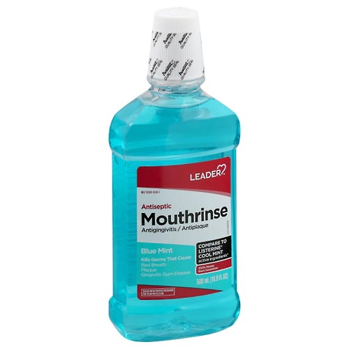 Image for Leader Mouthrinse, Blue Mint,500ml from MOUNTAIN GROVE PHARMACY