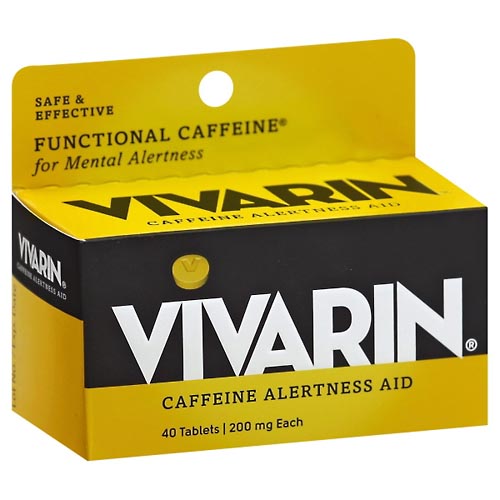 Image for Vivarin Caffeine Alertness Aid, 200 mg, Tablets,40ea from MOUNTAIN GROVE PHARMACY