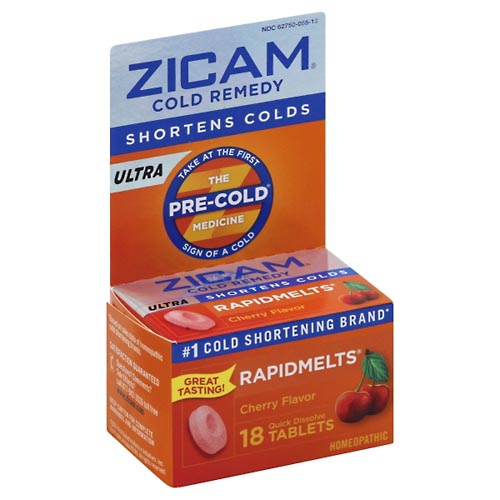 Image for Zicam Cold Remedy, Ultra, Quick Dissolve Tablets, Cherry Flavor,18ea from MOUNTAIN GROVE PHARMACY